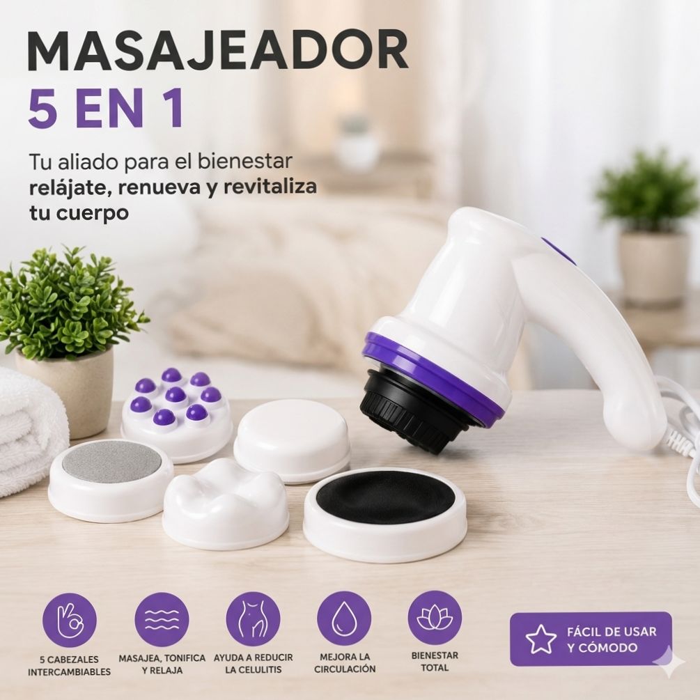Masajeador anticelulítico 5 en 1